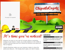 Tablet Screenshot of chipotlecoyote.com